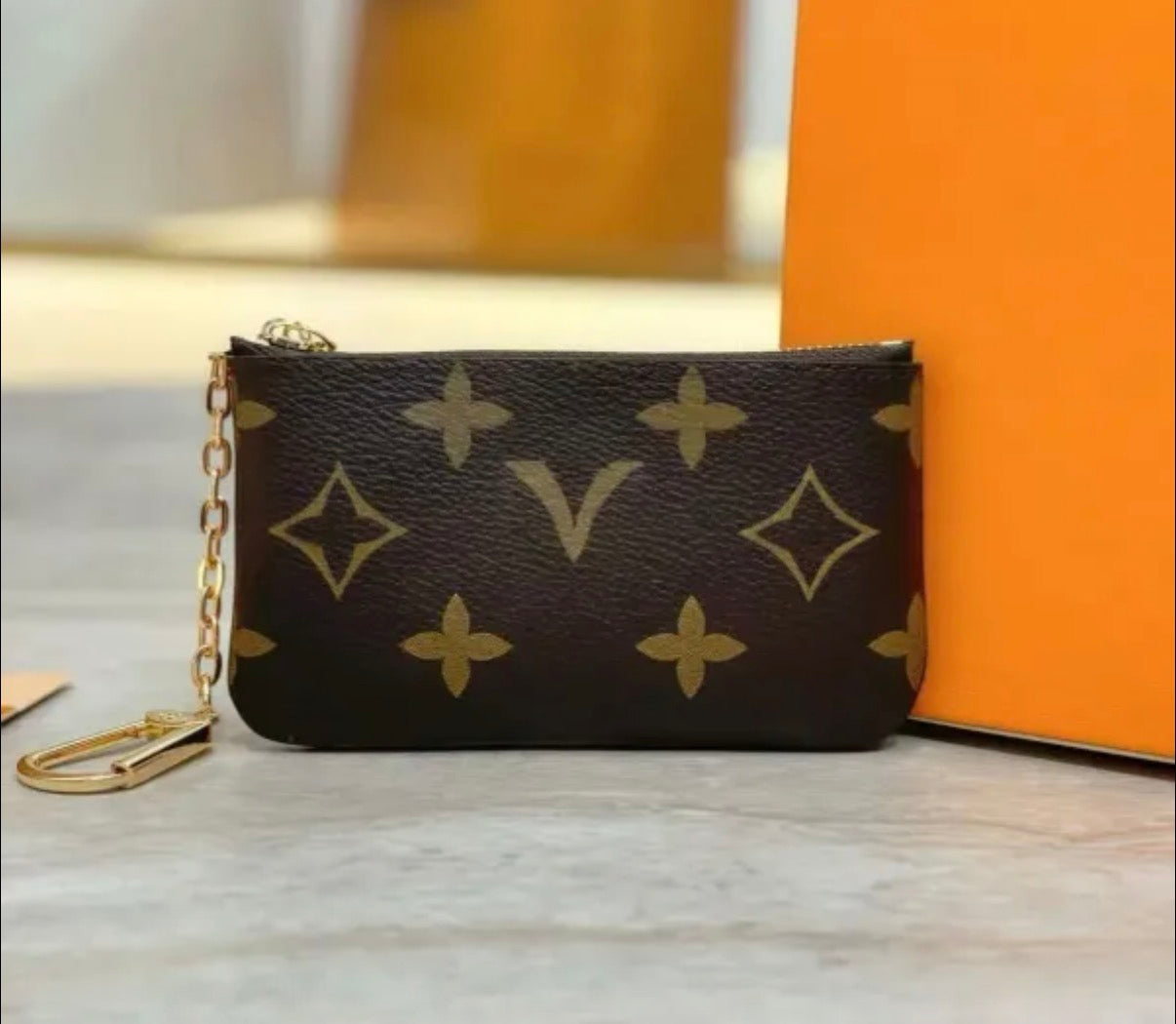 PREORDER- Card Holder Key Chain- LV