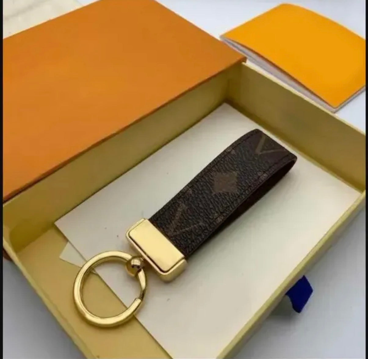 Gold LV Key Chain