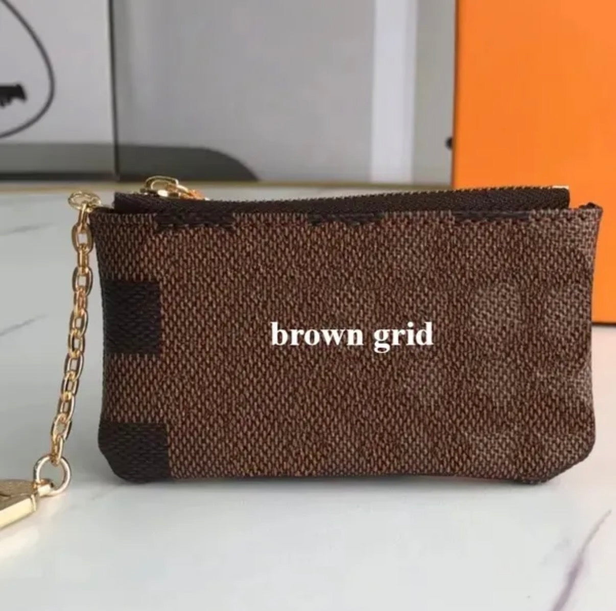PREORDER- Card Holder Key Chain- LV