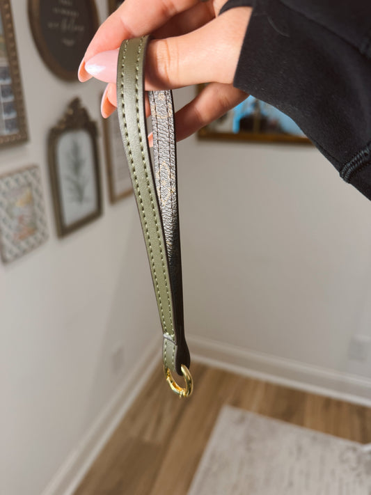 Green LV Key Chain