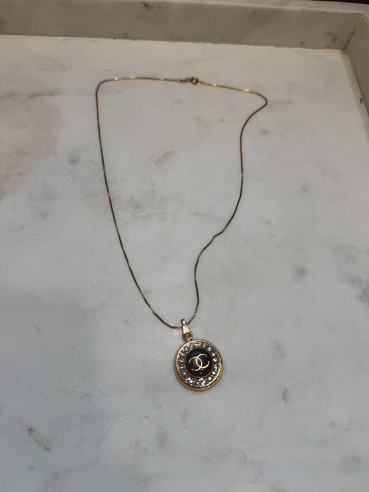 CC Black sparkle necklace