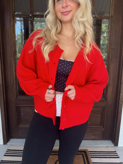 Knit Button Up Cardigan Sweater