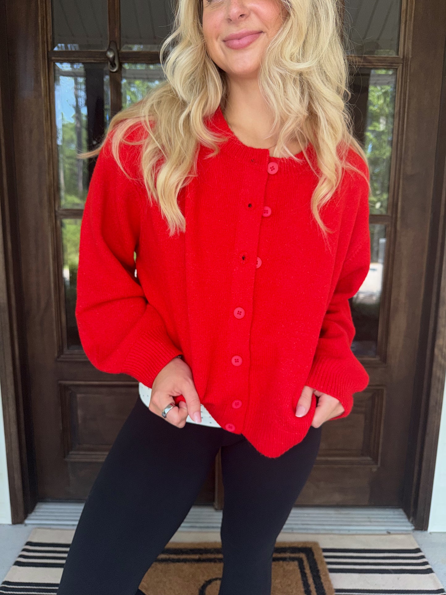 Knit Button Up Cardigan Sweater